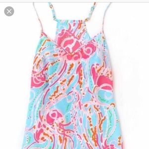 Lily Pulitzer silk Jelly fish pattern tank